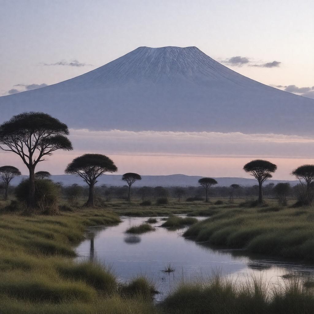 AI-created image of Under Kilimanjaro