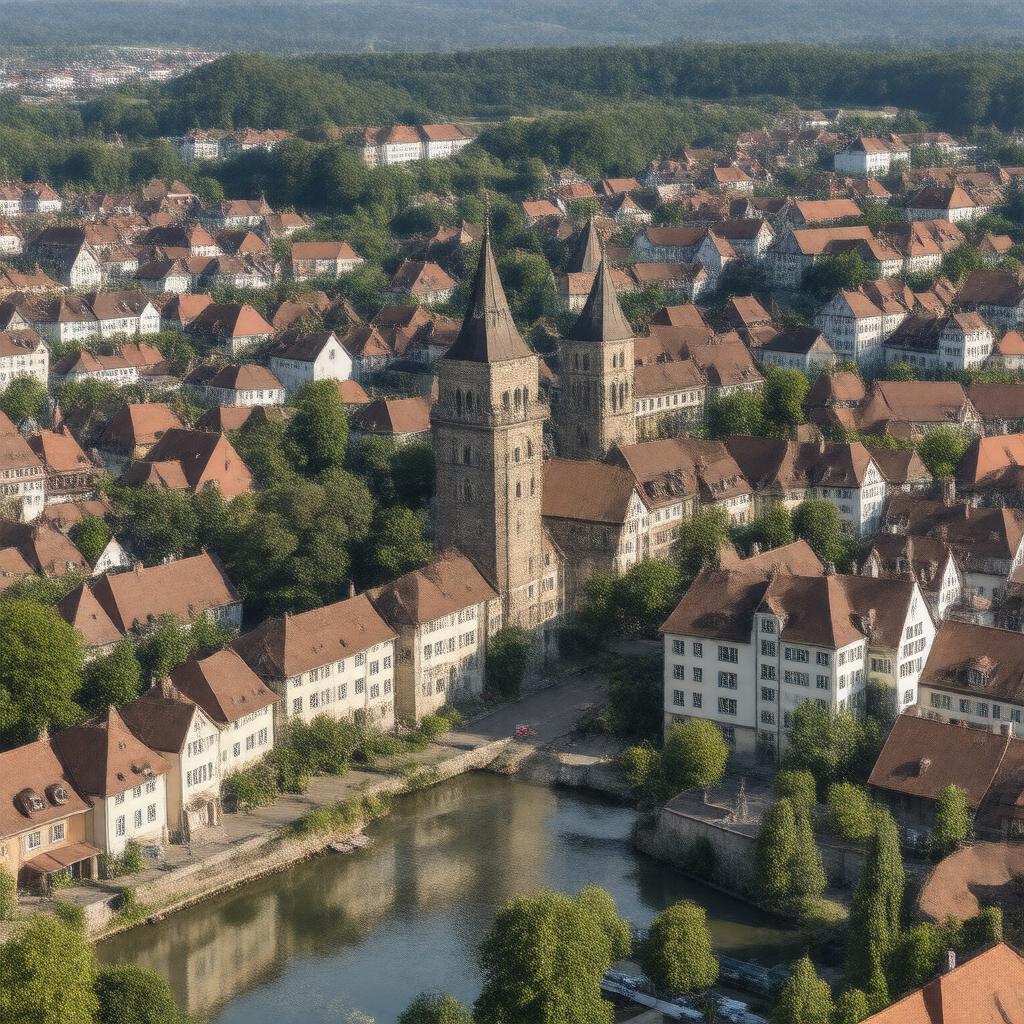 AI-created image of Uni Tübingen