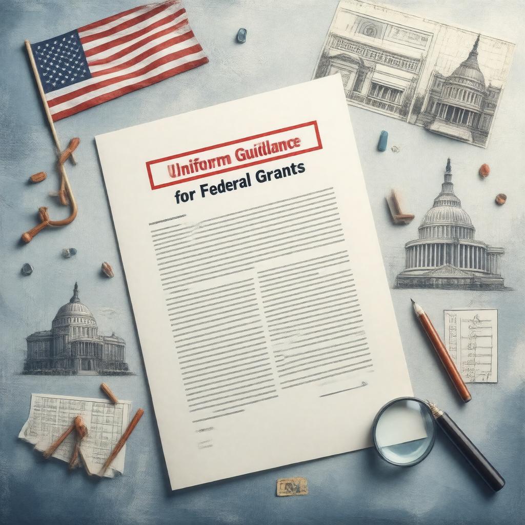 Click to view larger image AI-created image of Uniform Guidance for federal grants