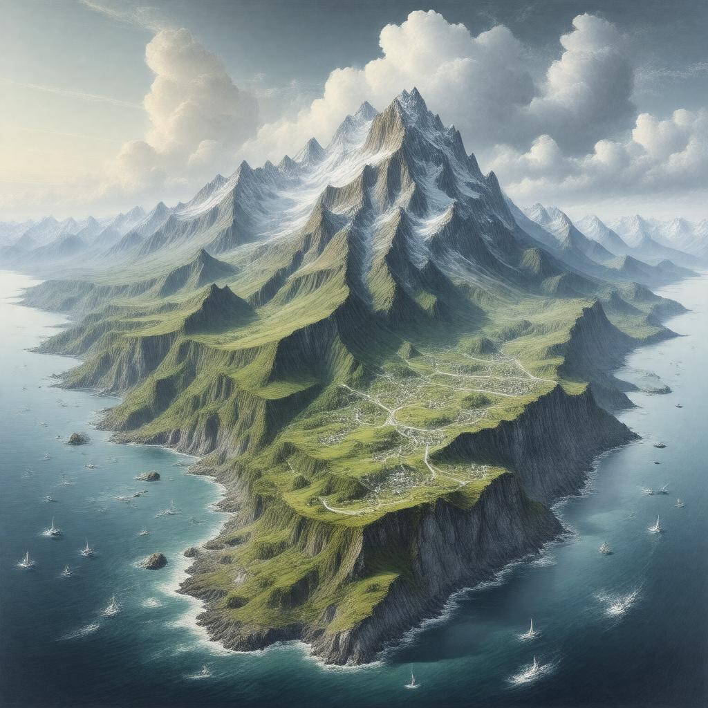 AI-created image of Unimak Island