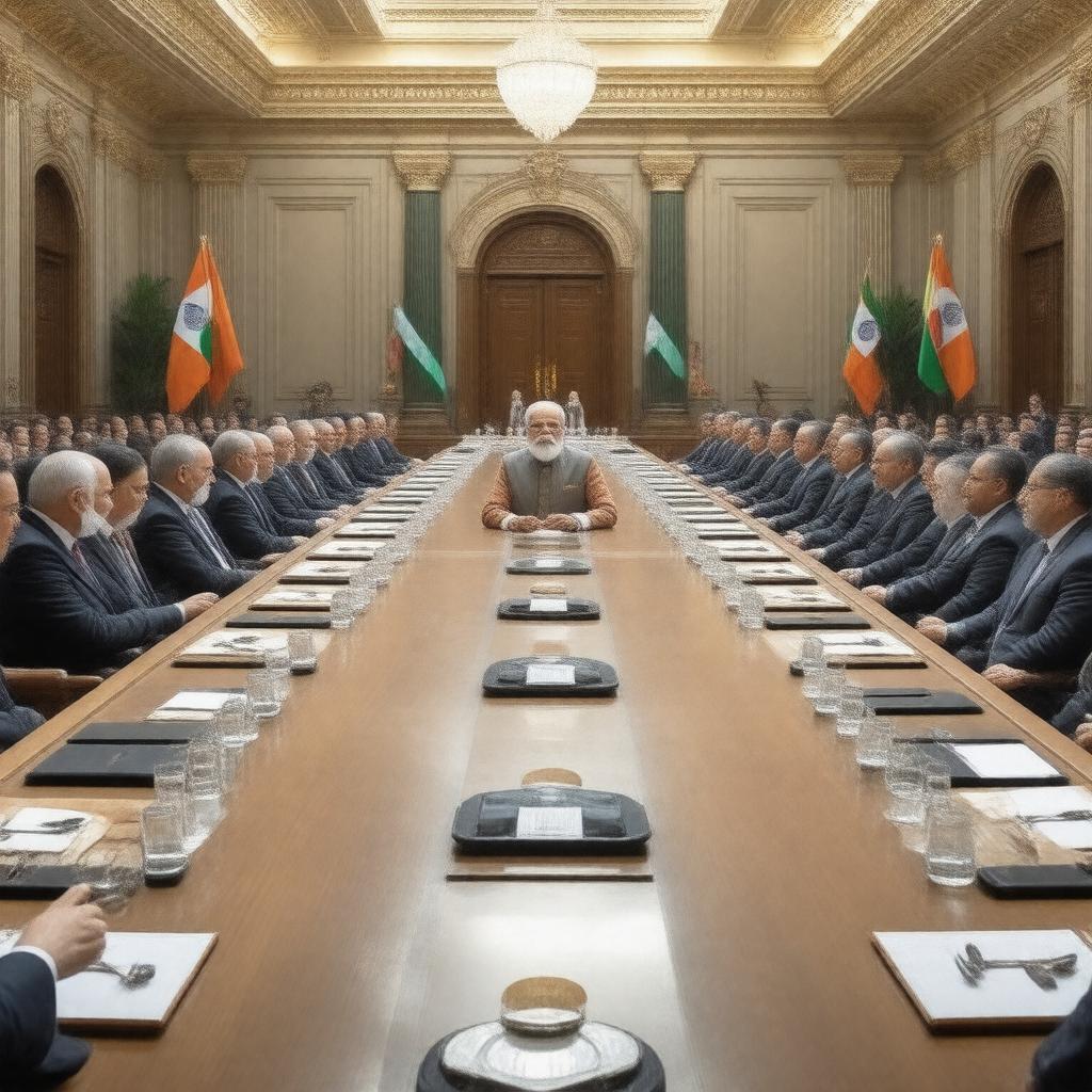 AI-created image of Union Council of Ministers