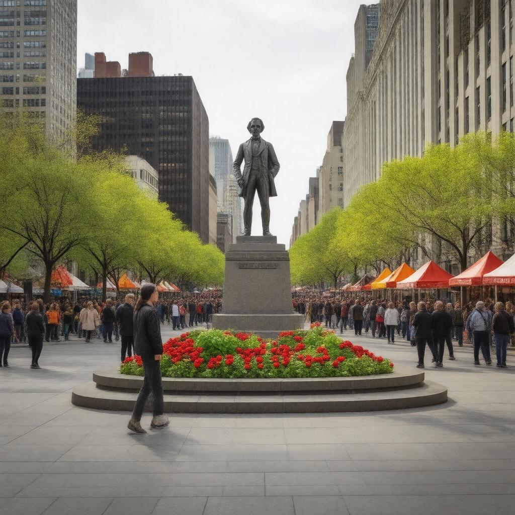 AI-created image of Union Square