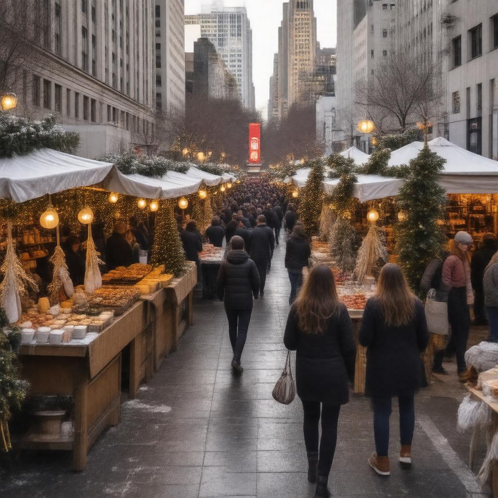 AI-created image of Union Square Holiday Market