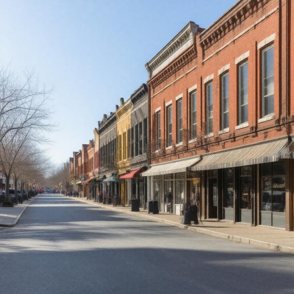 Click to view larger image AI-created image of Union Square Main Streets