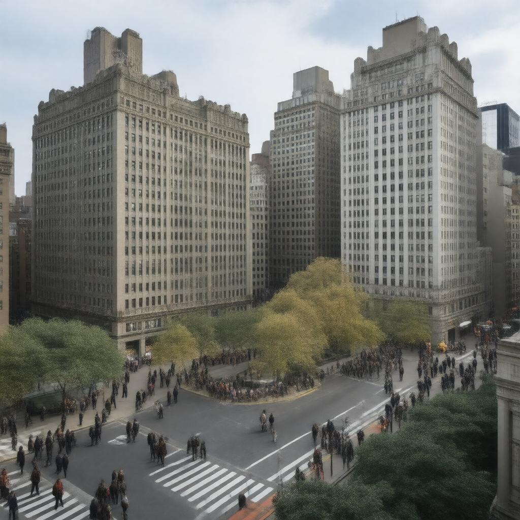 AI-created image of Union Square West