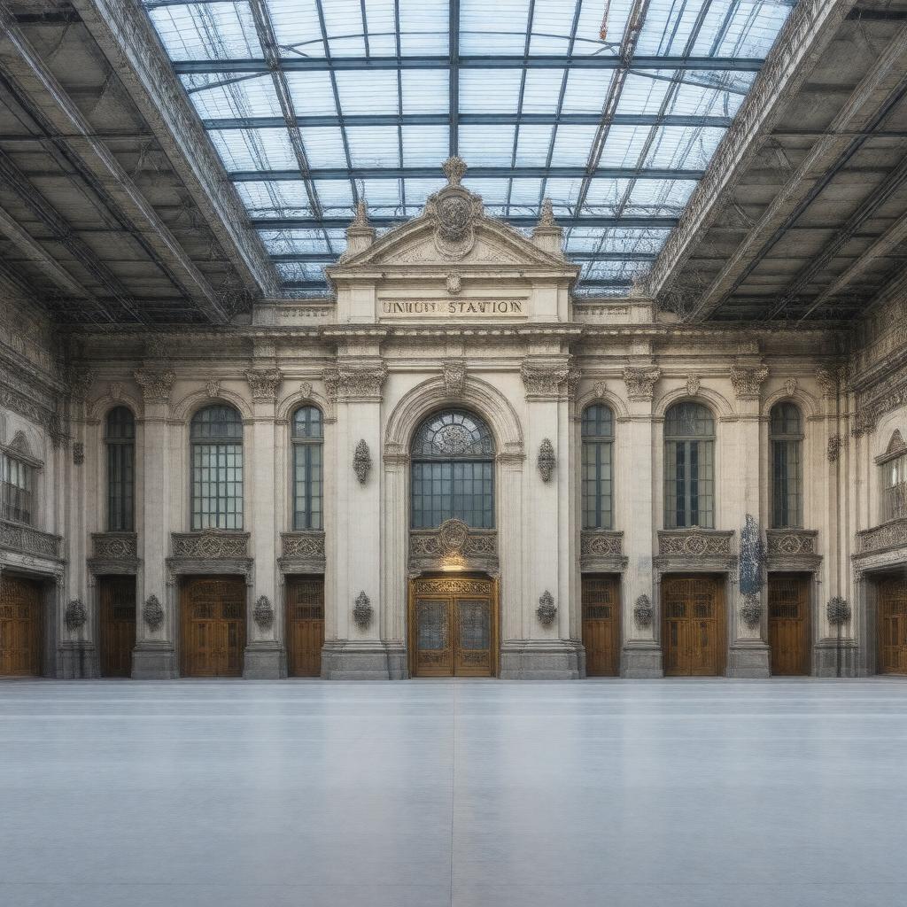 AI-created image of Union Station (Houston)