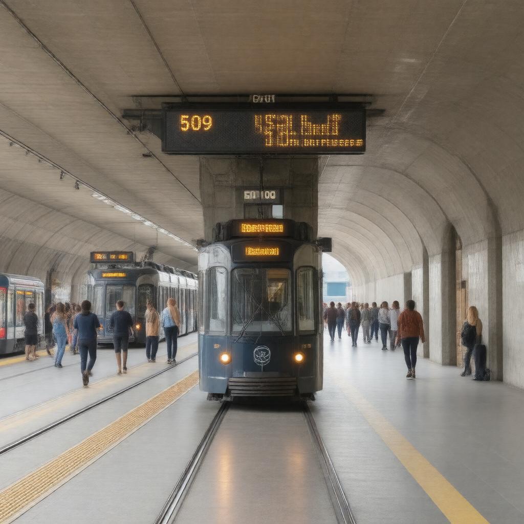 AI-created image of Union Station Streetcar Stop