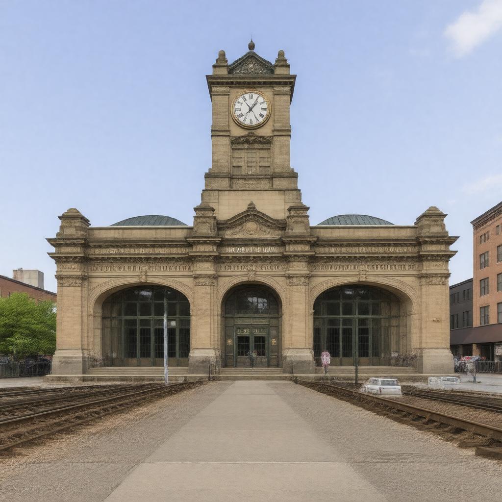 AI-created image of Union Station (Utica, New York)