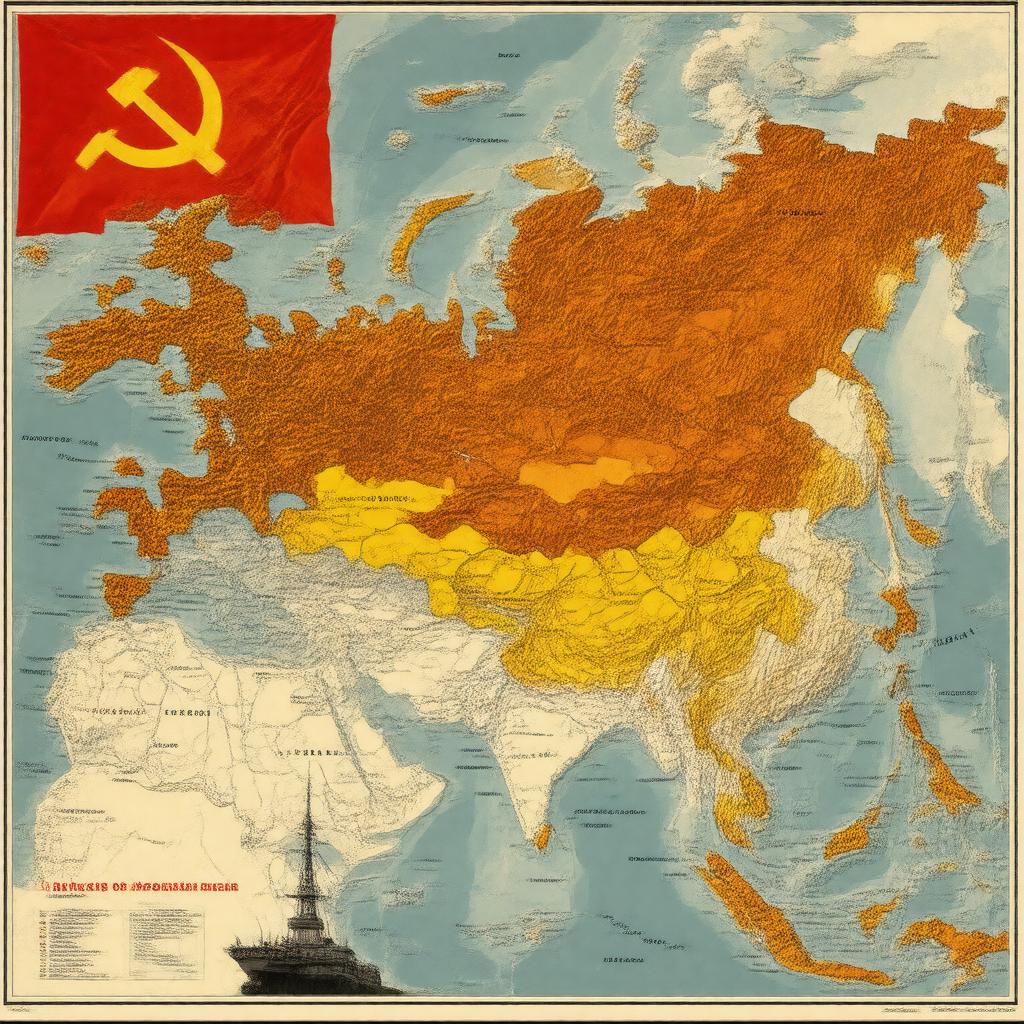 AI-created image of Union of Soviet Socialist Republics