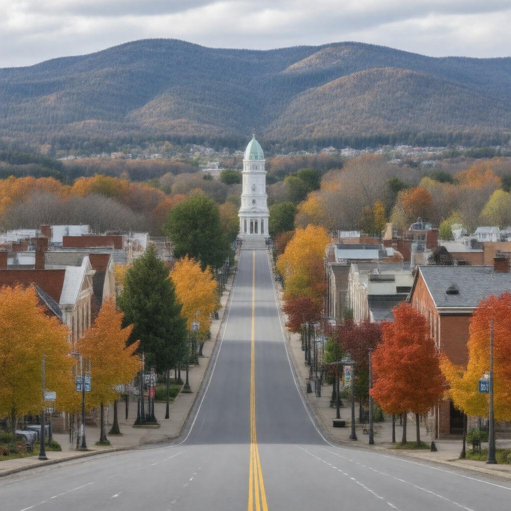 AI-created image of Uniontown, Pennsylvania, United States