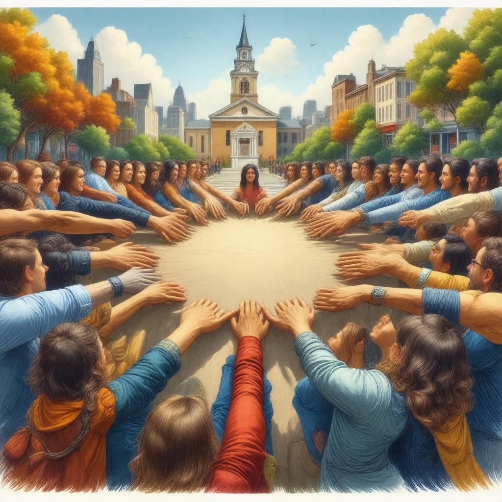 Click to view larger image AI-created image of Unitarian Universalist Association of Social Justice Advocacy