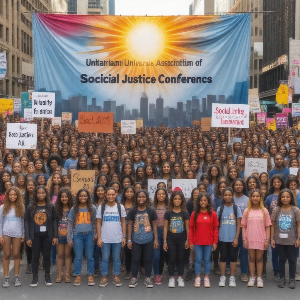AI-created image of Unitarian Universalist Association of Social Justice Conferences