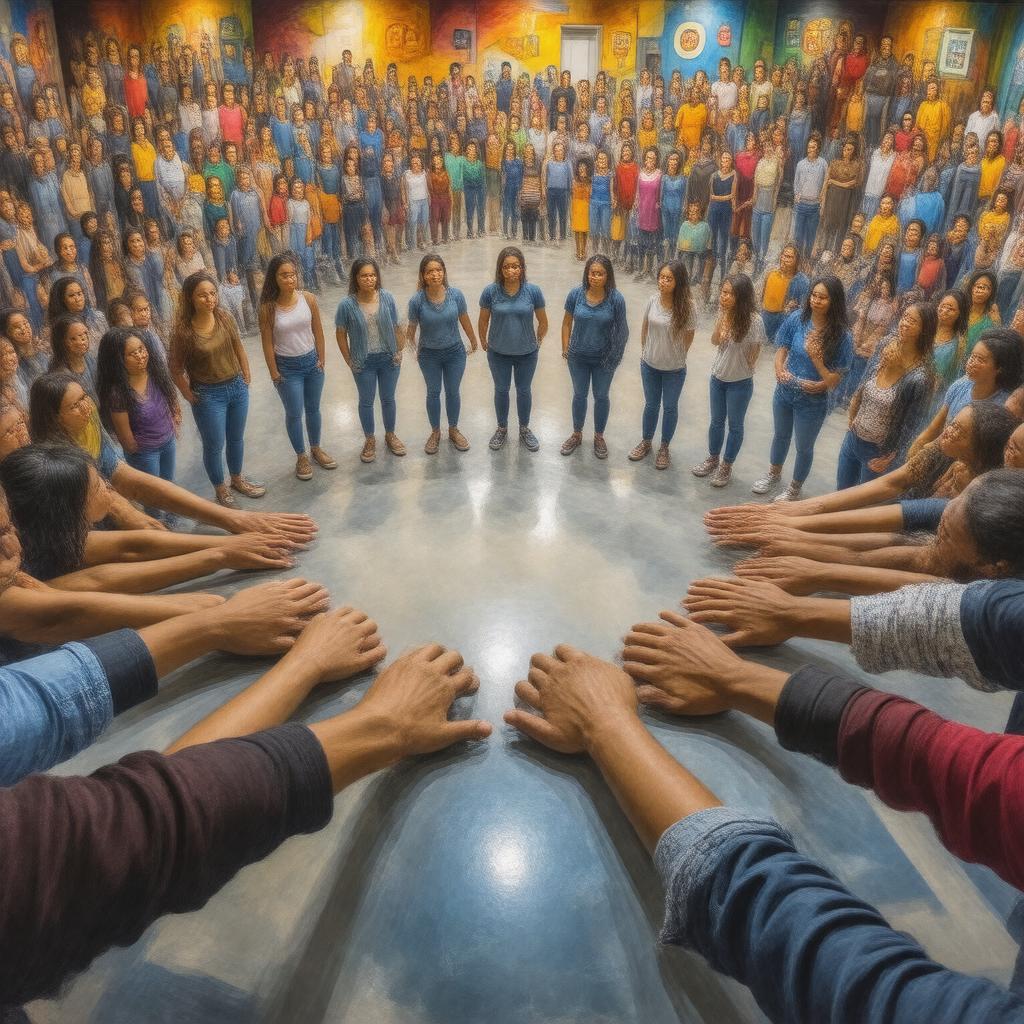 Click to view larger image AI-created image of Unitarian Universalist Association of Social Justice Councils