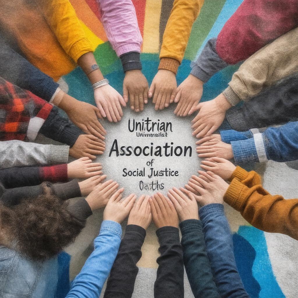Click to view larger image AI-created image of Unitarian Universalist Association of Social Justice Oaths