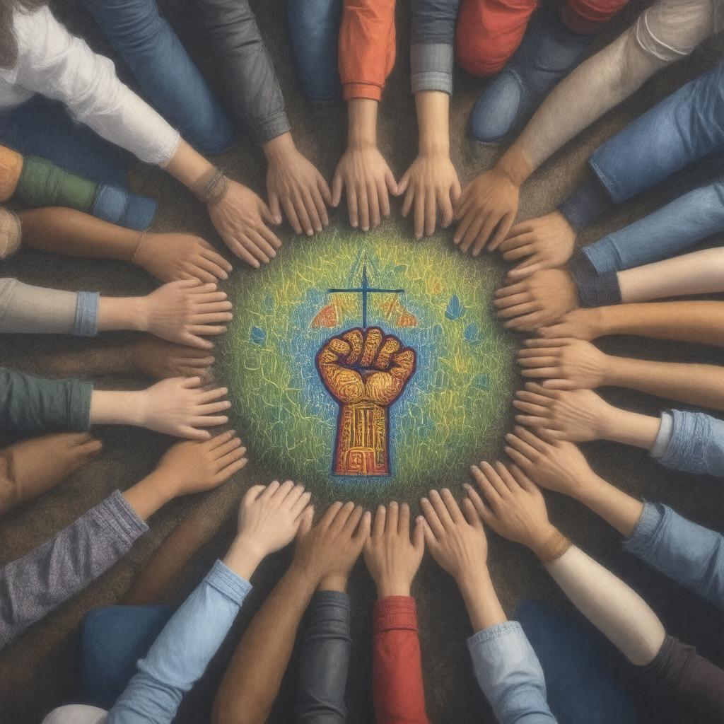 Click to view larger image AI-created image of Unitarian Universalist Association of Social Justice Policies