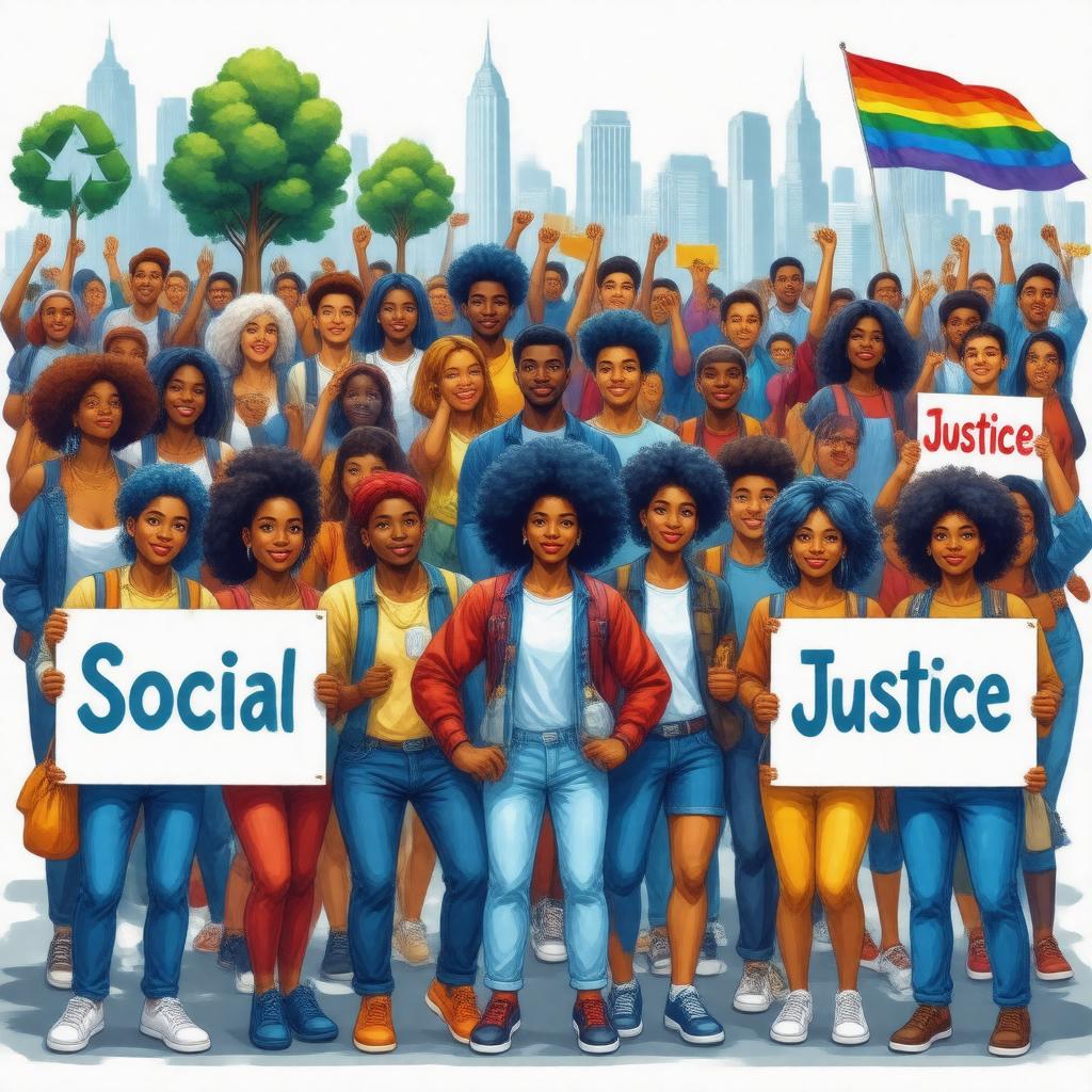 Click to view larger image AI-created image of Unitarian Universalist Association of Social Justice Programs