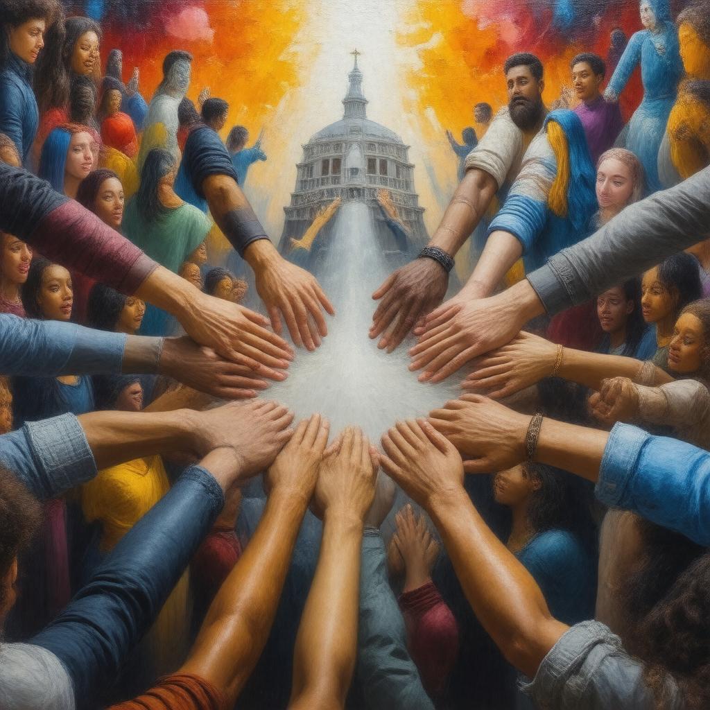 Click to view larger image AI-created image of Unitarian Universalist Association of Social Justice Teams