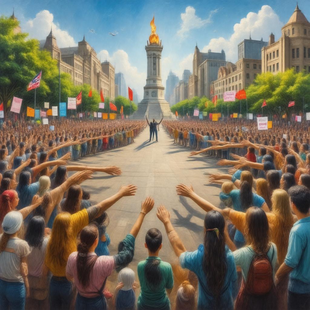 Click to view larger image AI-created image of Unitarian Universalist Association of Social Justice