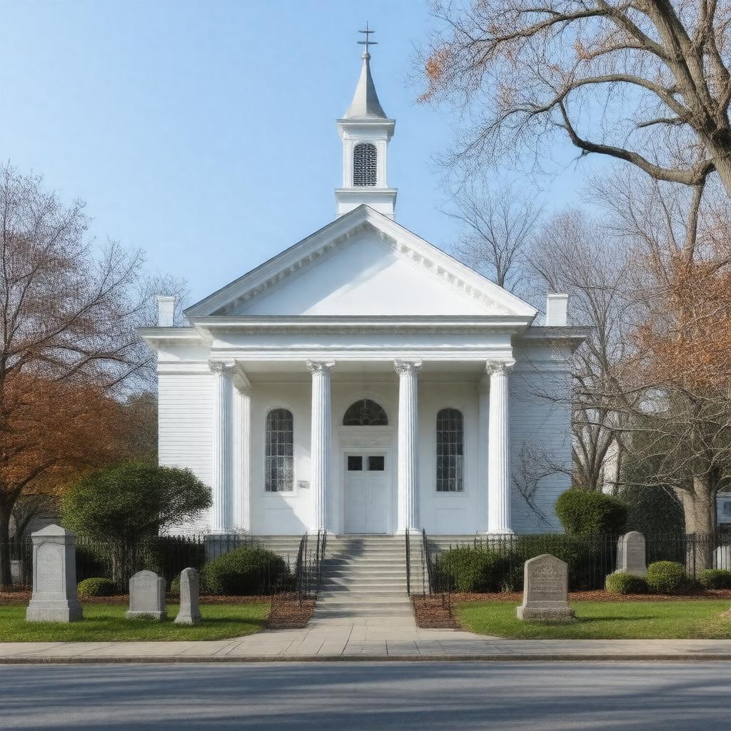 AI-created image of United First Parish Church