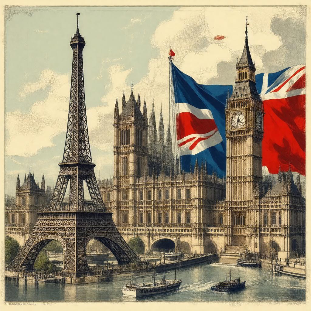 AI-created image of United Kingdom–France relations