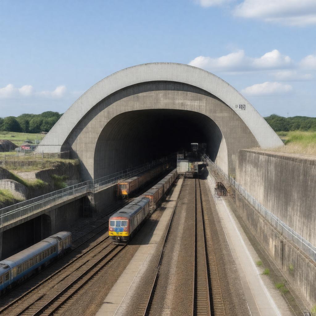 AI-created image of United Kingdom (Channel Tunnel)