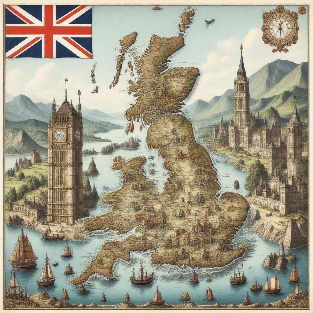 AI-created image of United Kingdom of Great Britain and Ireland