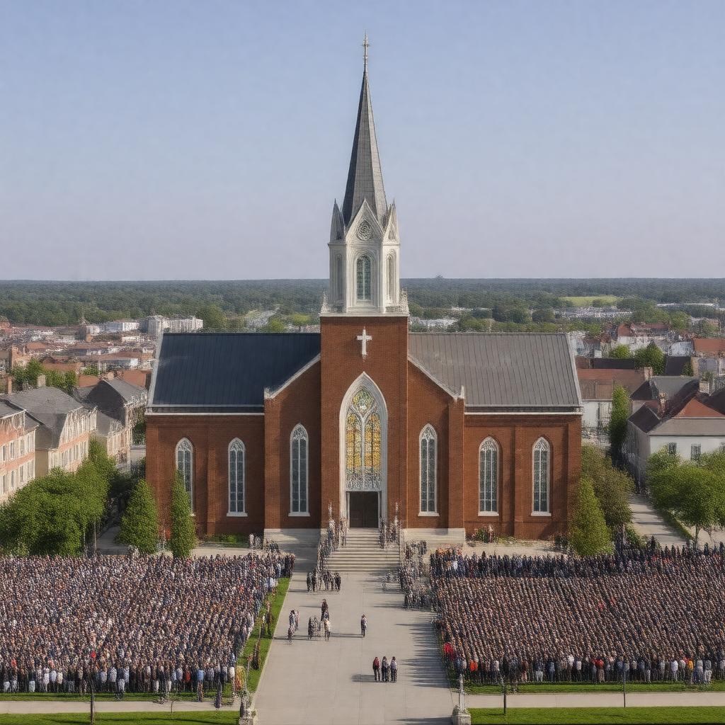 AI-created image of United Methodist Church (historically)