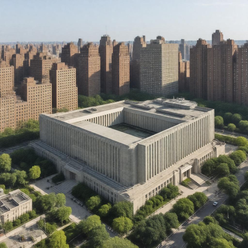 AI-created image of United Nations Headquarters
