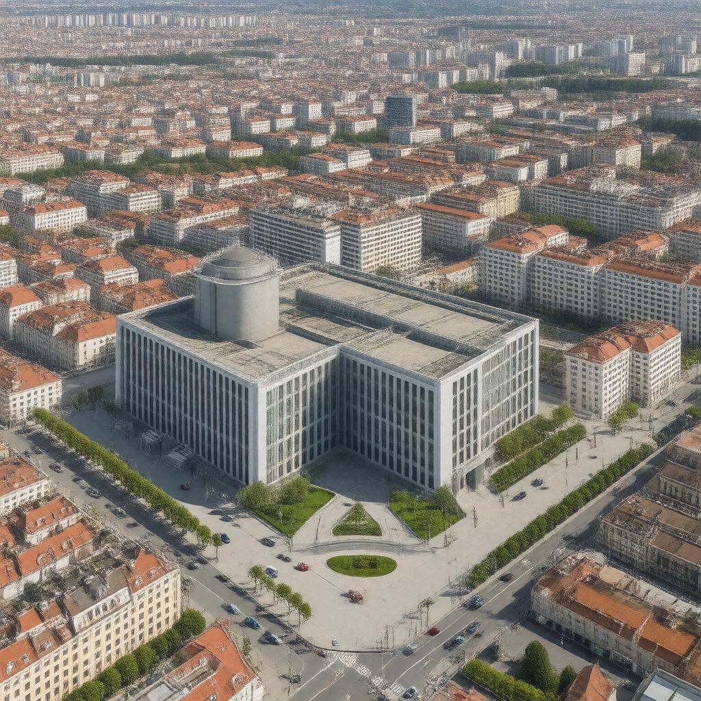 AI-created image of United Nations Office at Vienna