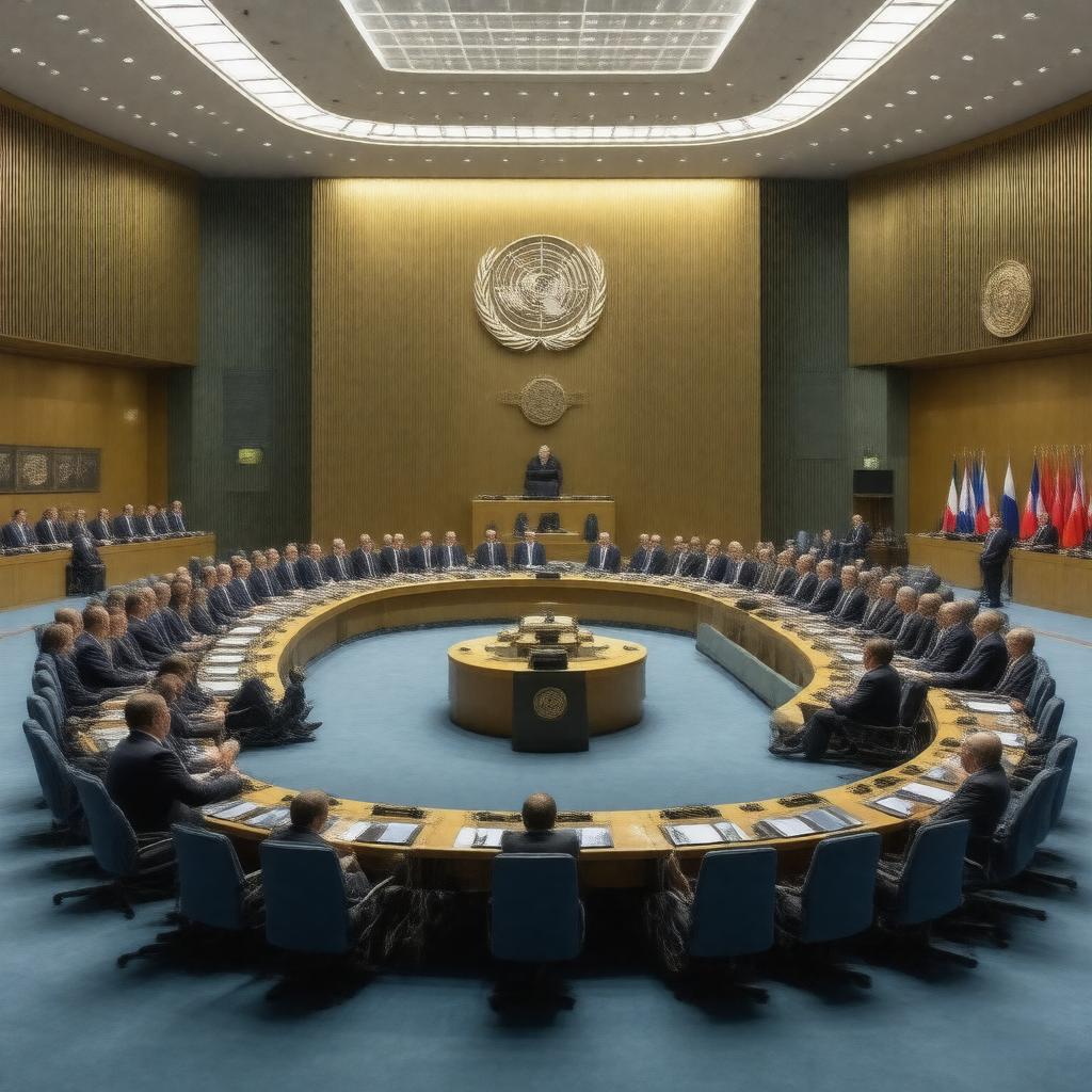 AI-created image of United Nations Security Council