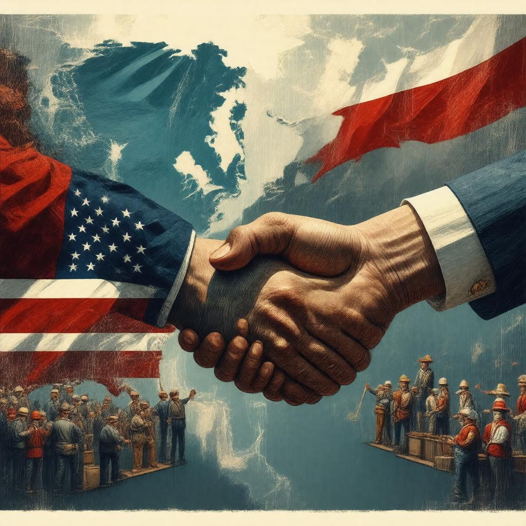 AI-created image of United States–Mexico–Canada Agreement