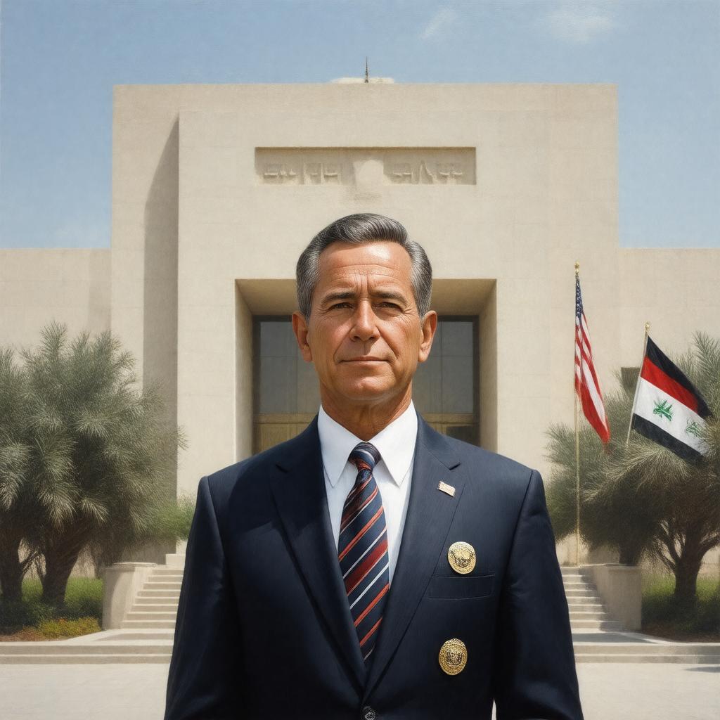 AI-created image of United States Ambassador to Iraq