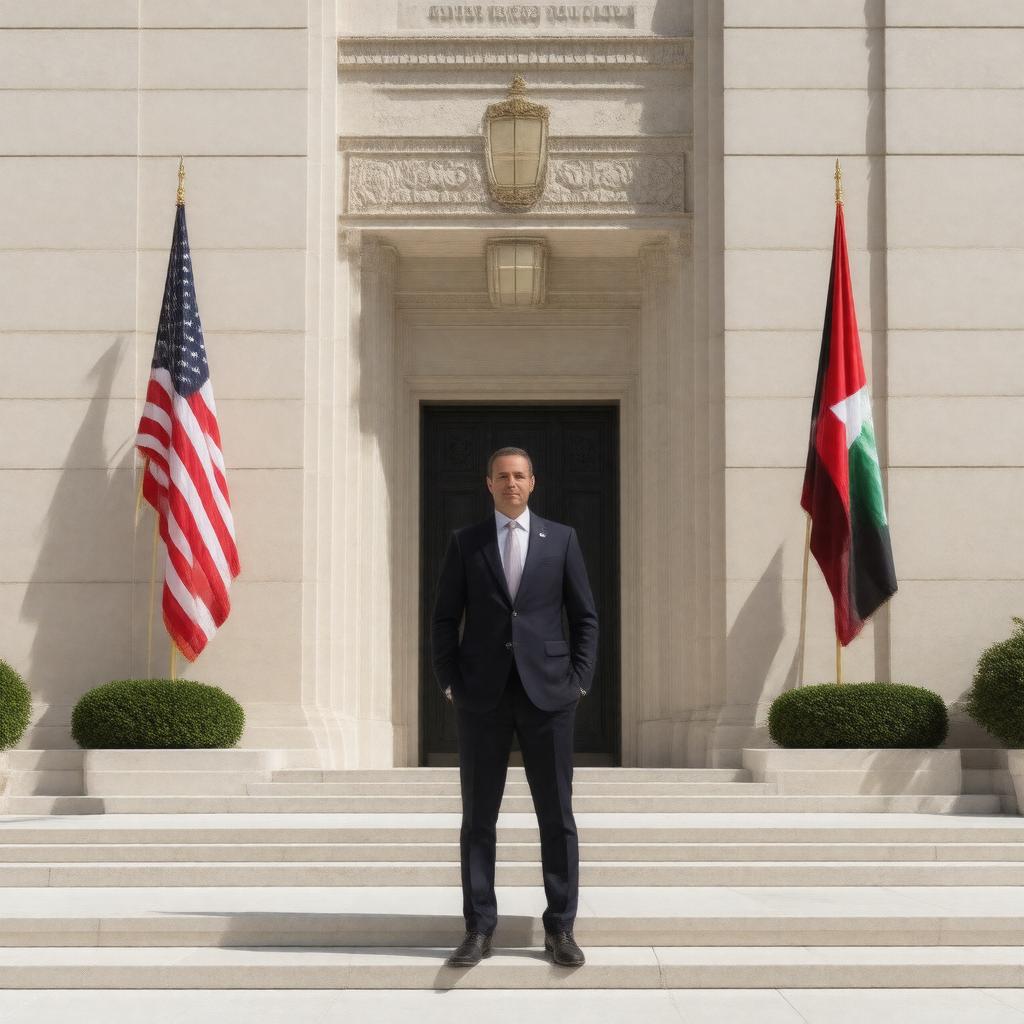AI-created image of United States Ambassador to Jordan