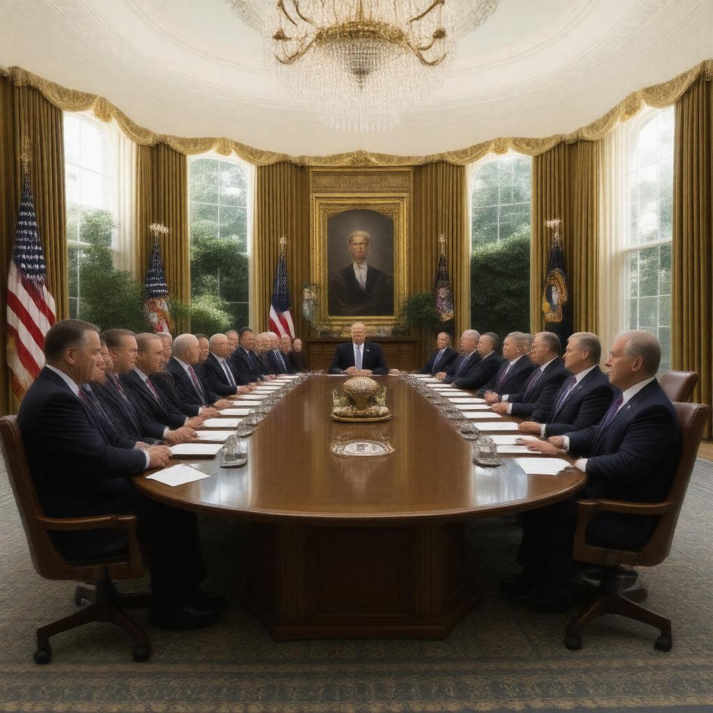 AI-created image of United States Cabinet