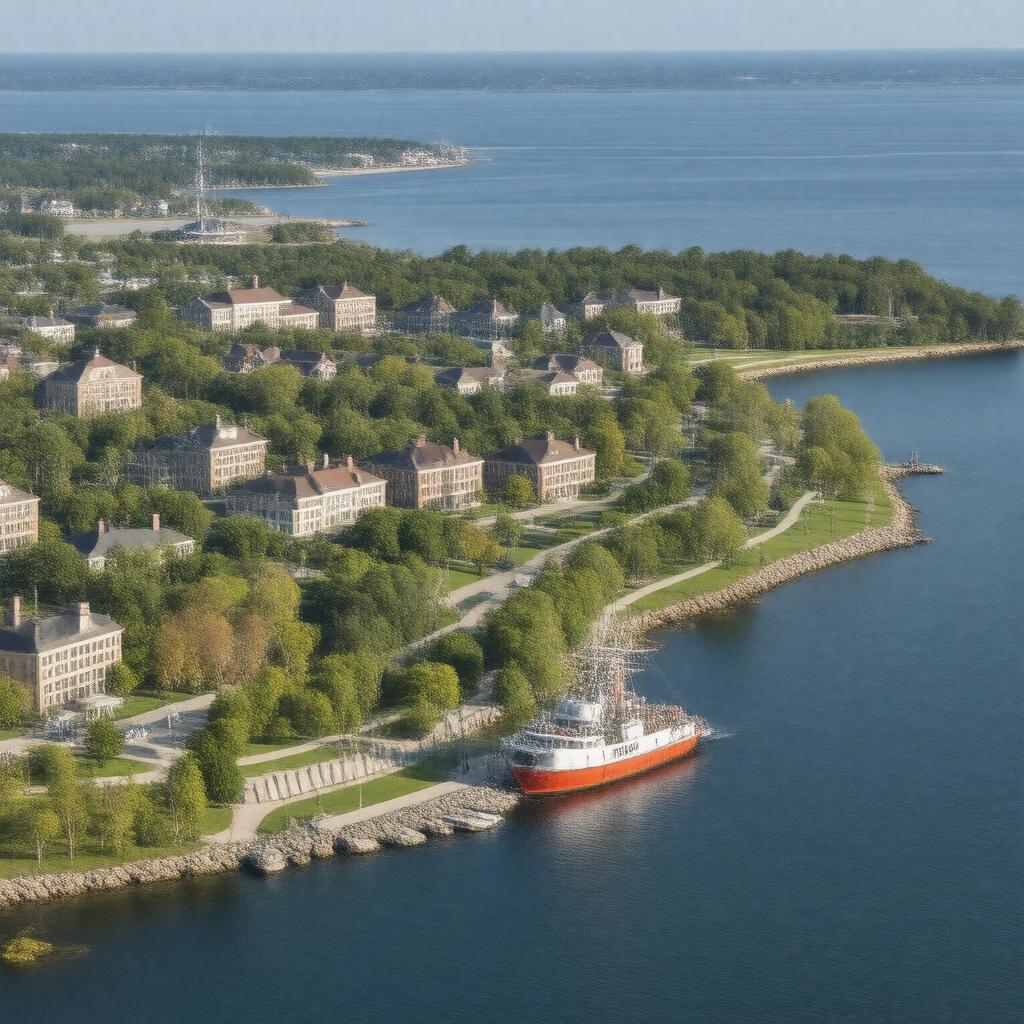AI-created image of United States Coast Guard Academy