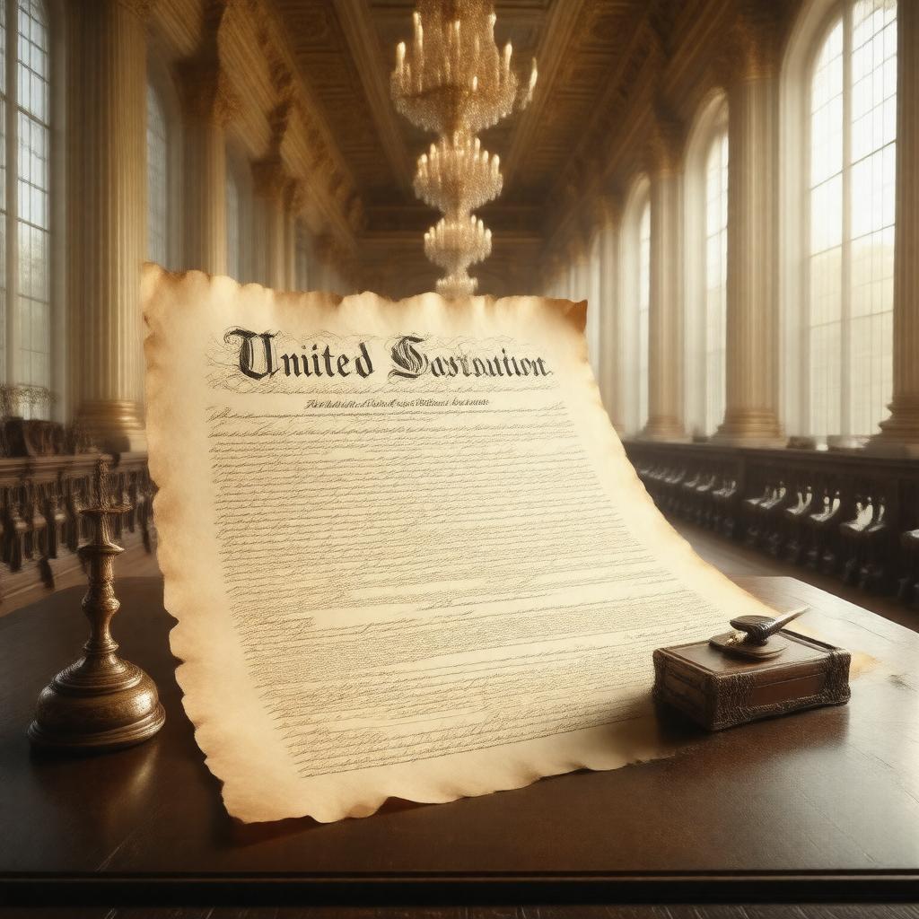 AI-created image of United States Constitution