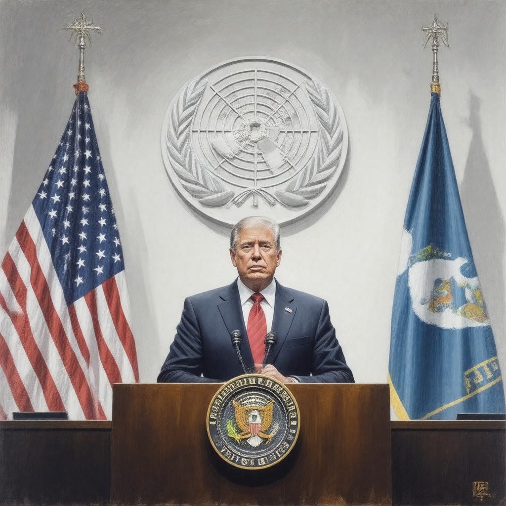 Click to view larger image AI-created image of United States Delegate to the United Nations General Assembly