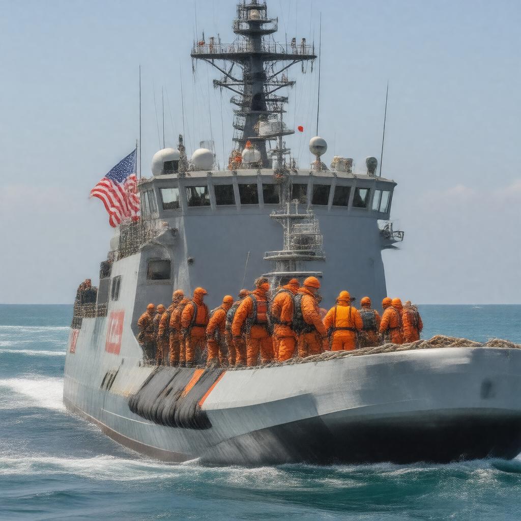 Click to view larger image AI-created image of United States Department of Homeland Security (Coast Guard in peacetime)