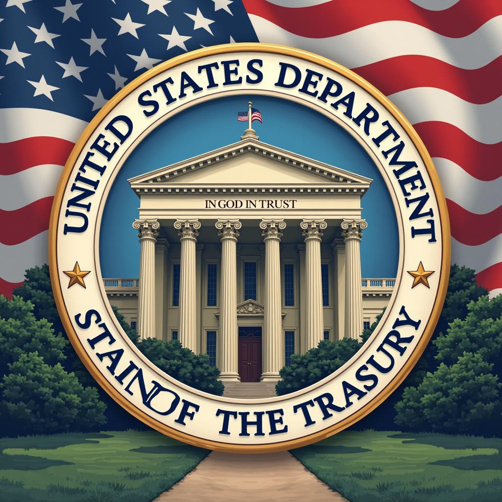 Click to view larger image AI-created image of United States Department of the Treasury