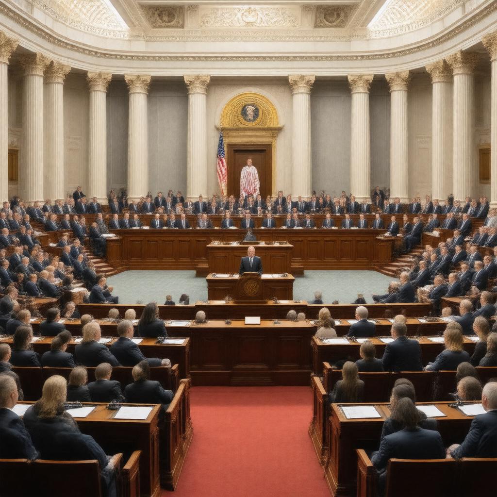 AI-created image of United States House of Representatives