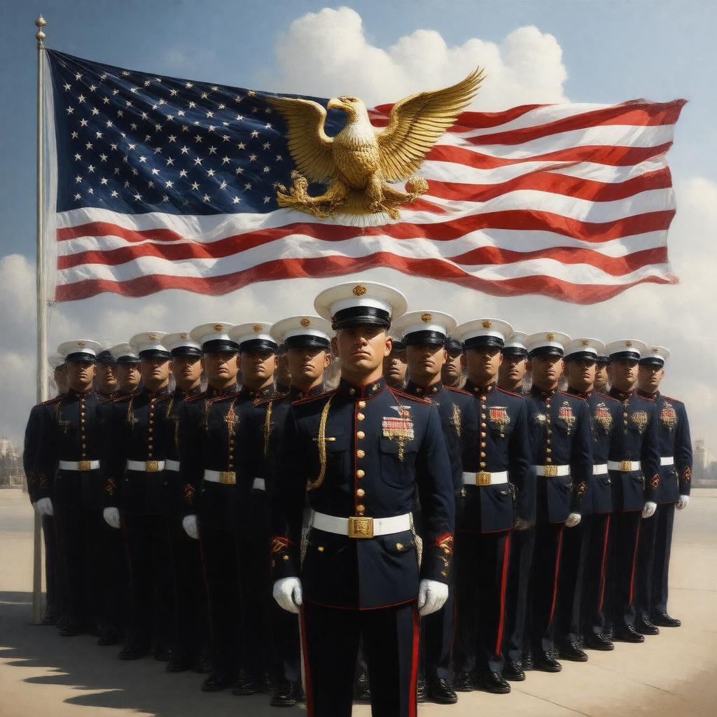AI-created image of United States Marine Corps
