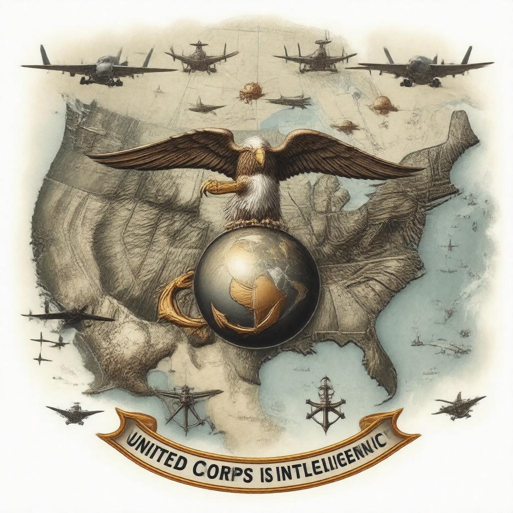 AI-created image of United States Marine Corps Intelligence