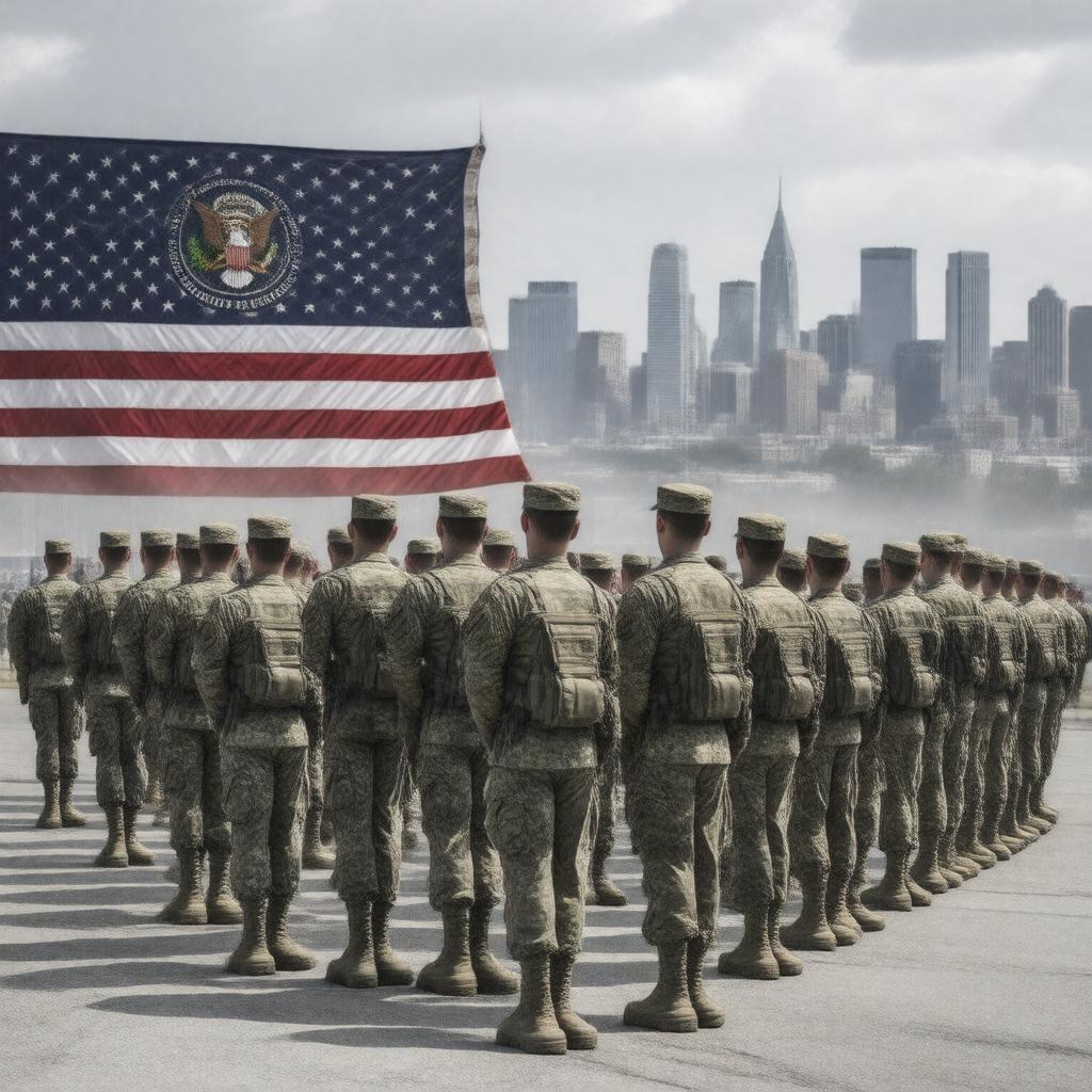 AI-created image of United States National Guard