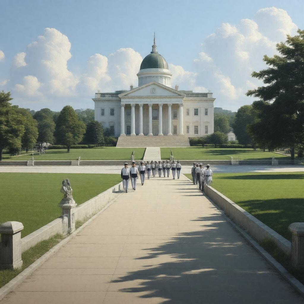 AI-created image of United States Naval Academy