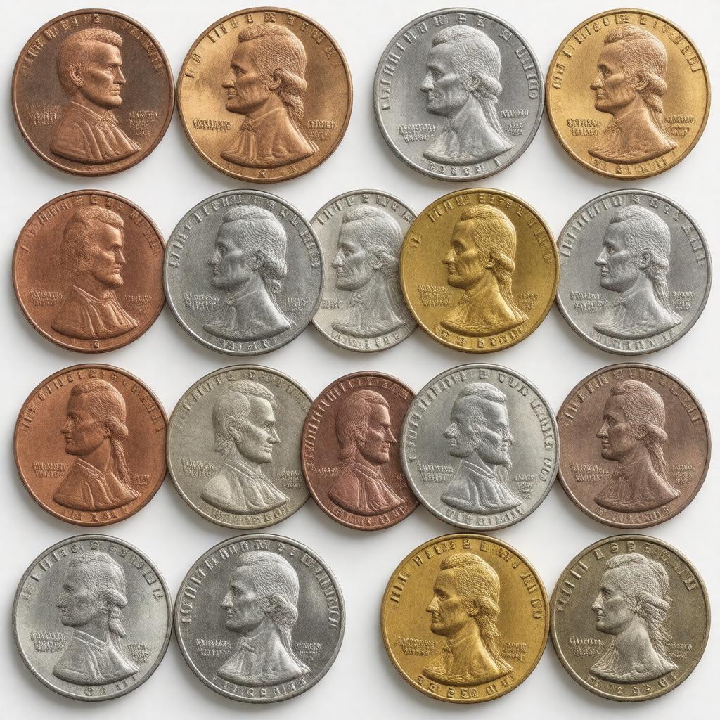 AI-created image of United States coins