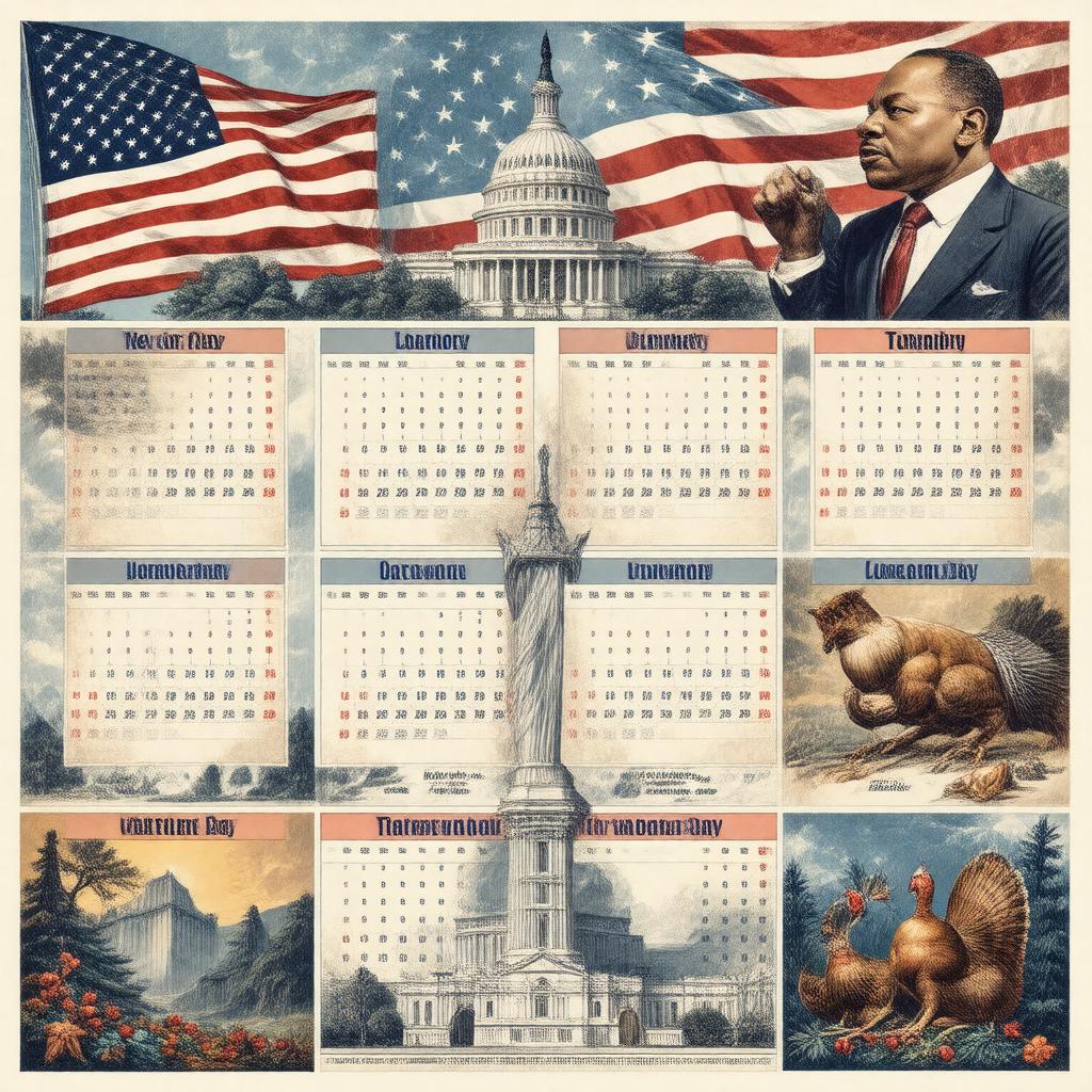 AI-created image of United States federal holidays