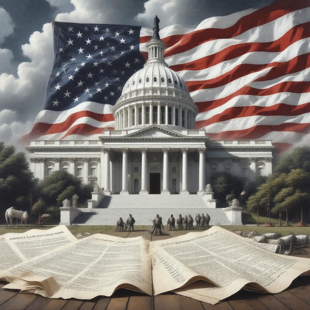 AI-created image of United States federal law