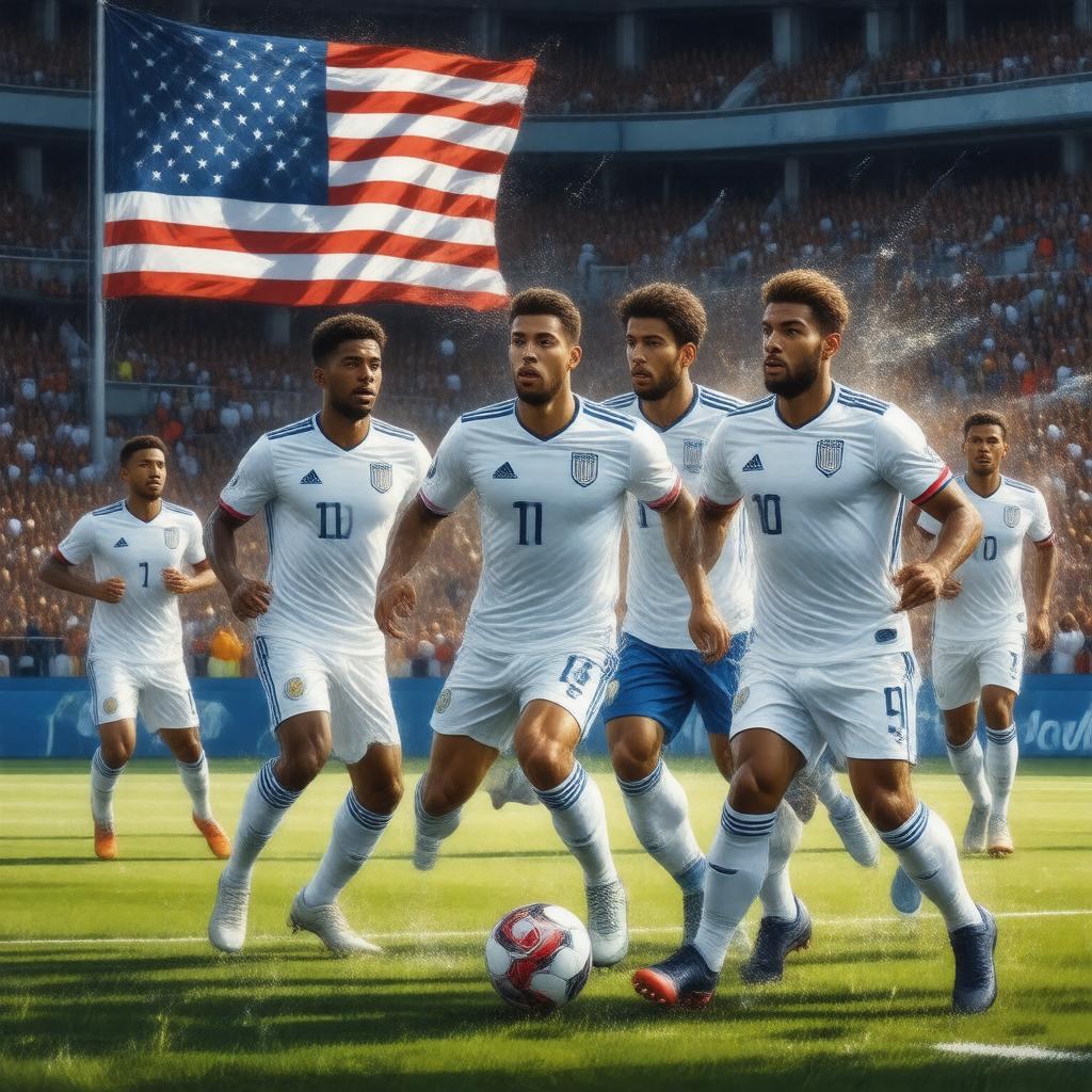 AI-created image of United States men's soccer team