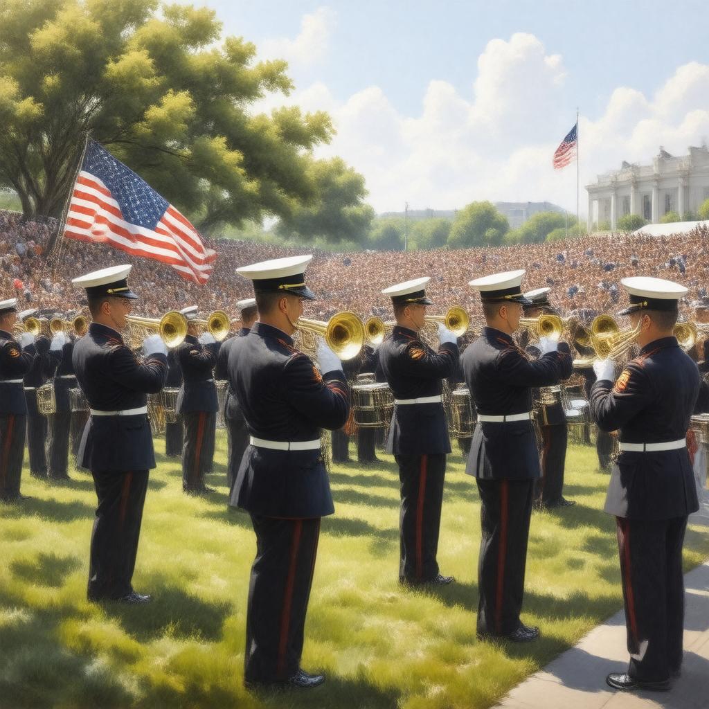 AI-created image of United States military bands