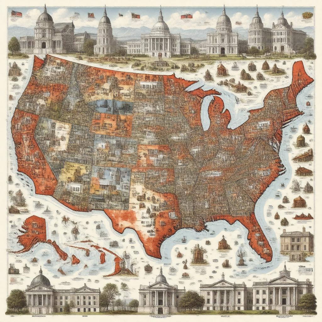 AI-created image of United States (not federal)